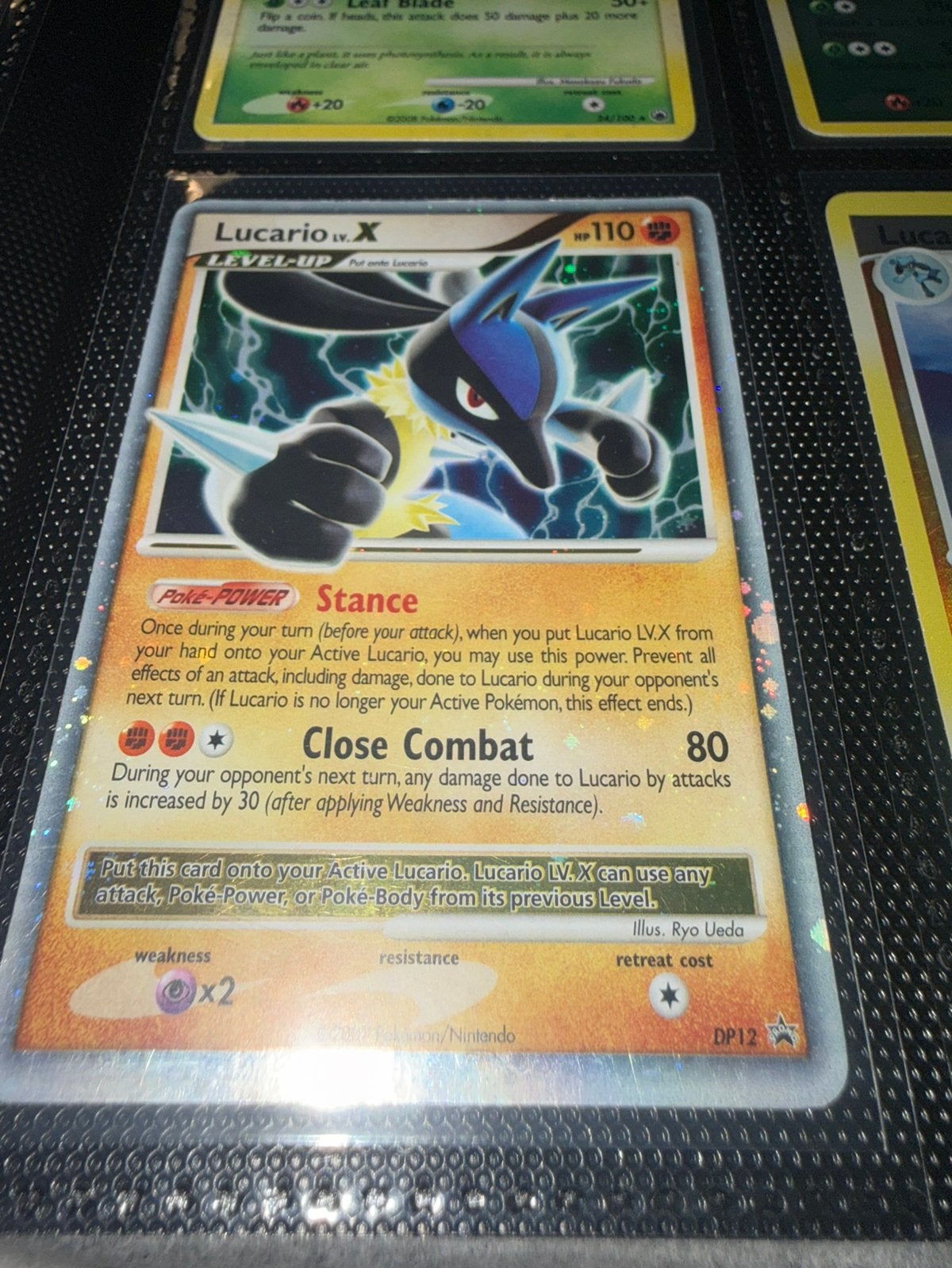 Pokemon kaart | Lucario lv.X D&P Promo | 2007, Verzenden, Zo goed als nieuw, Losse kaart