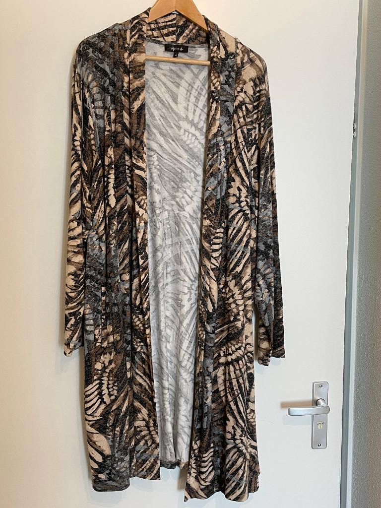 Dames vest beige bruin grijs maat 2 Colletta, Kleding | Dames, Grote Maten, Colletta, Beige, Trui of Vest, Ophalen of Verzenden
