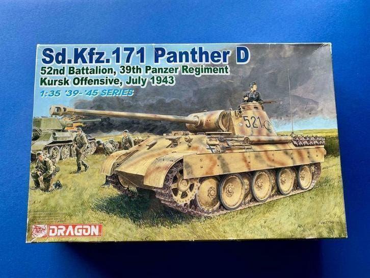 Dragon	6164	Sd.Kfz. 171 Panther D 52nd Batt Kursk 43 1/35, Verzenden, Nieuw, 1:32 tot 1:50, Overige merken