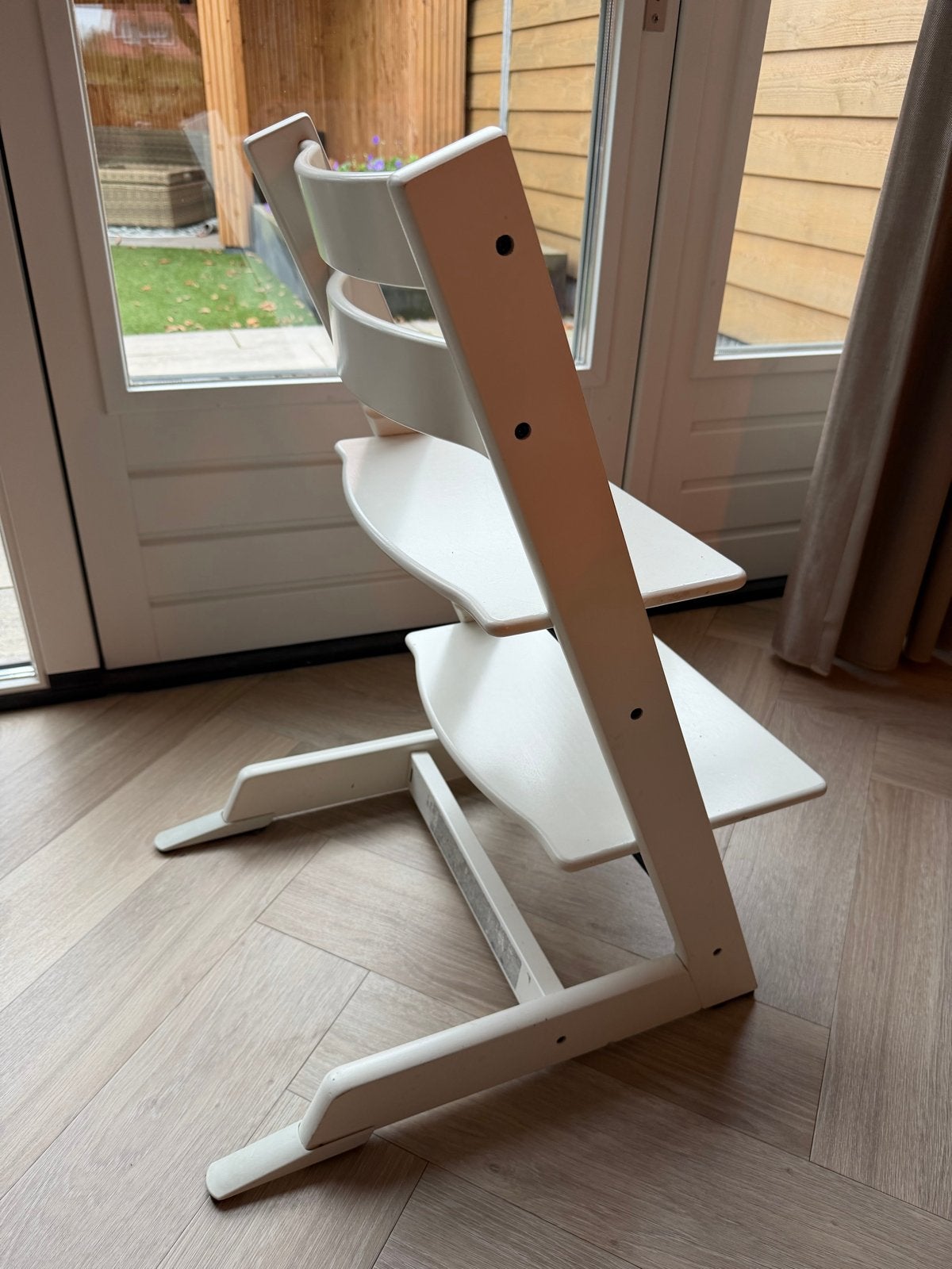 Stokke Tripp Trapp meegroeistoel - Wit, Ophalen, Gebruikt, Meegroeistoel, Aanschuifbaar