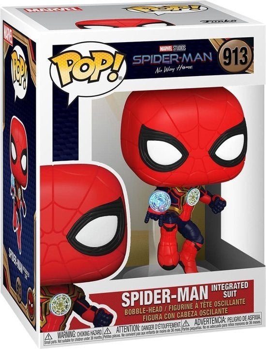 Funko POP! #913 Spider-Man Integrated Suit, Verzamelen, Poppetjes en Figuurtjes, ., Nieuw, Ophalen of Verzenden, .