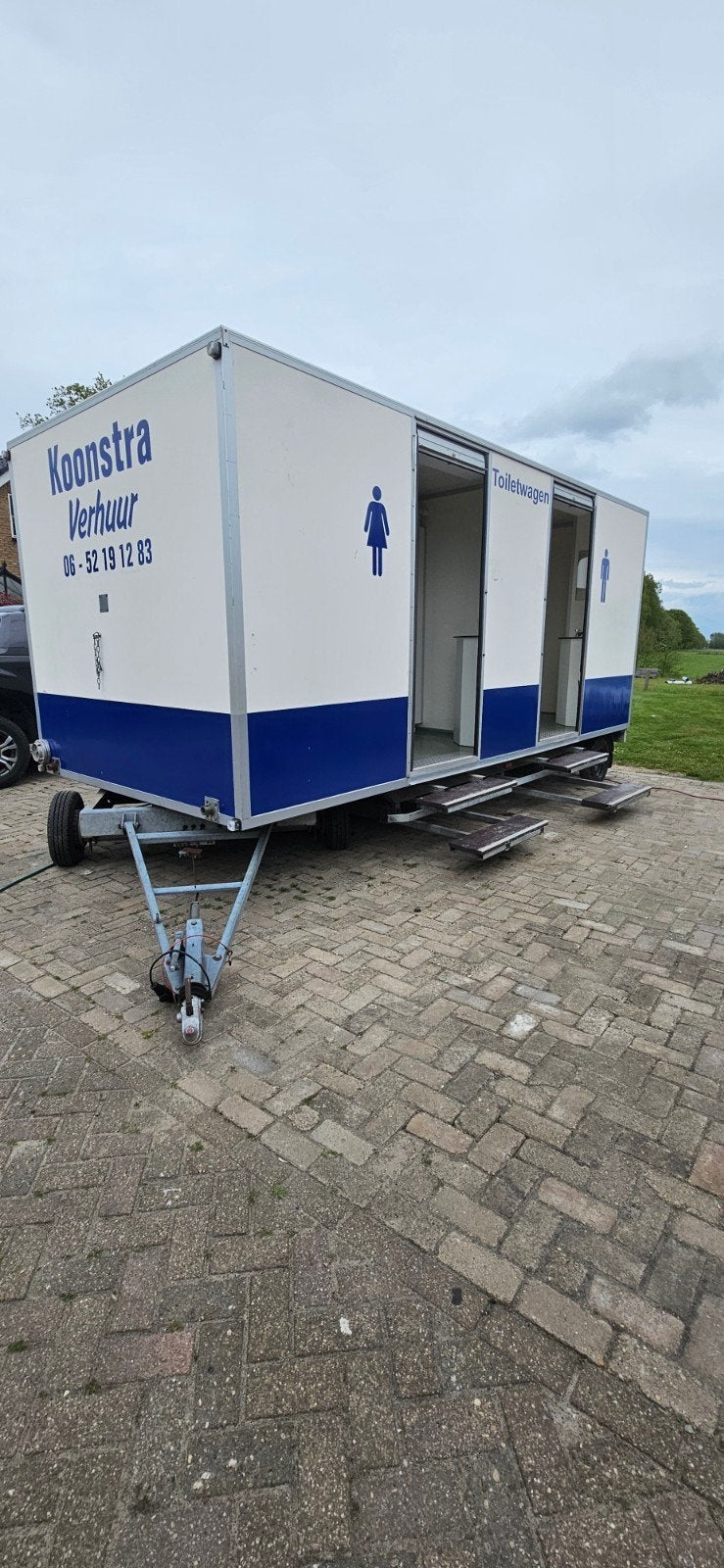 Toiletwagen te huur 3 -1-3 en 4-1-4 wagens, Ophalen, Overige
