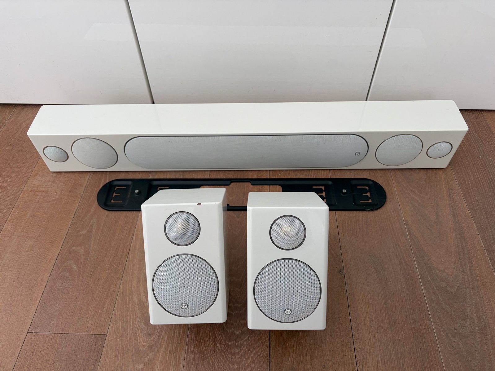 Monitor Audio Radius HD One & Radius 90 Speakerset, Ophalen, Gebruikt, Inclusief muurbeugels, Speakerset
