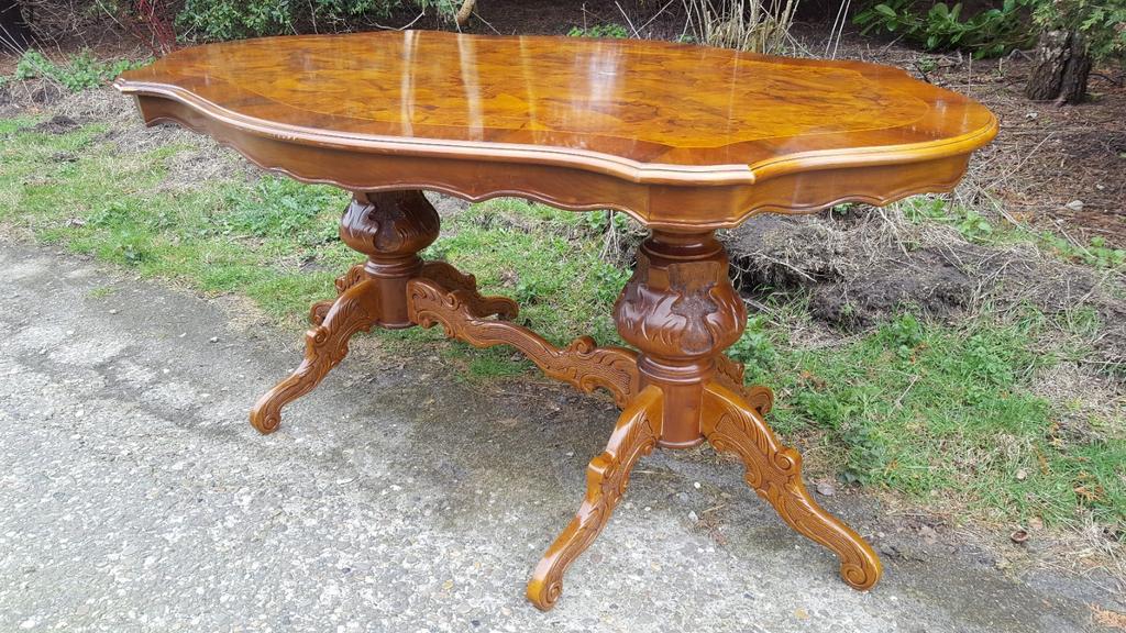 Barok eetkamers stoelen en tafel, Ophalen