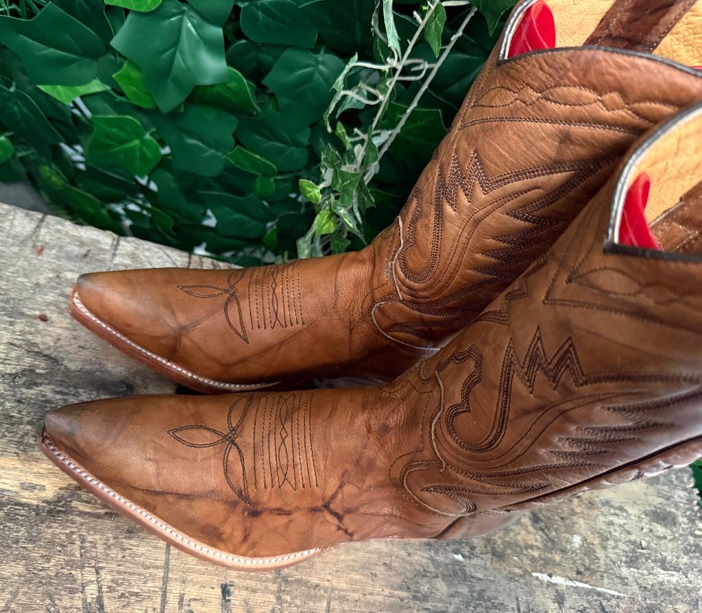 prachtige volledig leren vintage laarzen Sendra maat 39, Bruin, Nieuw, Ophalen of Verzenden, Sendra