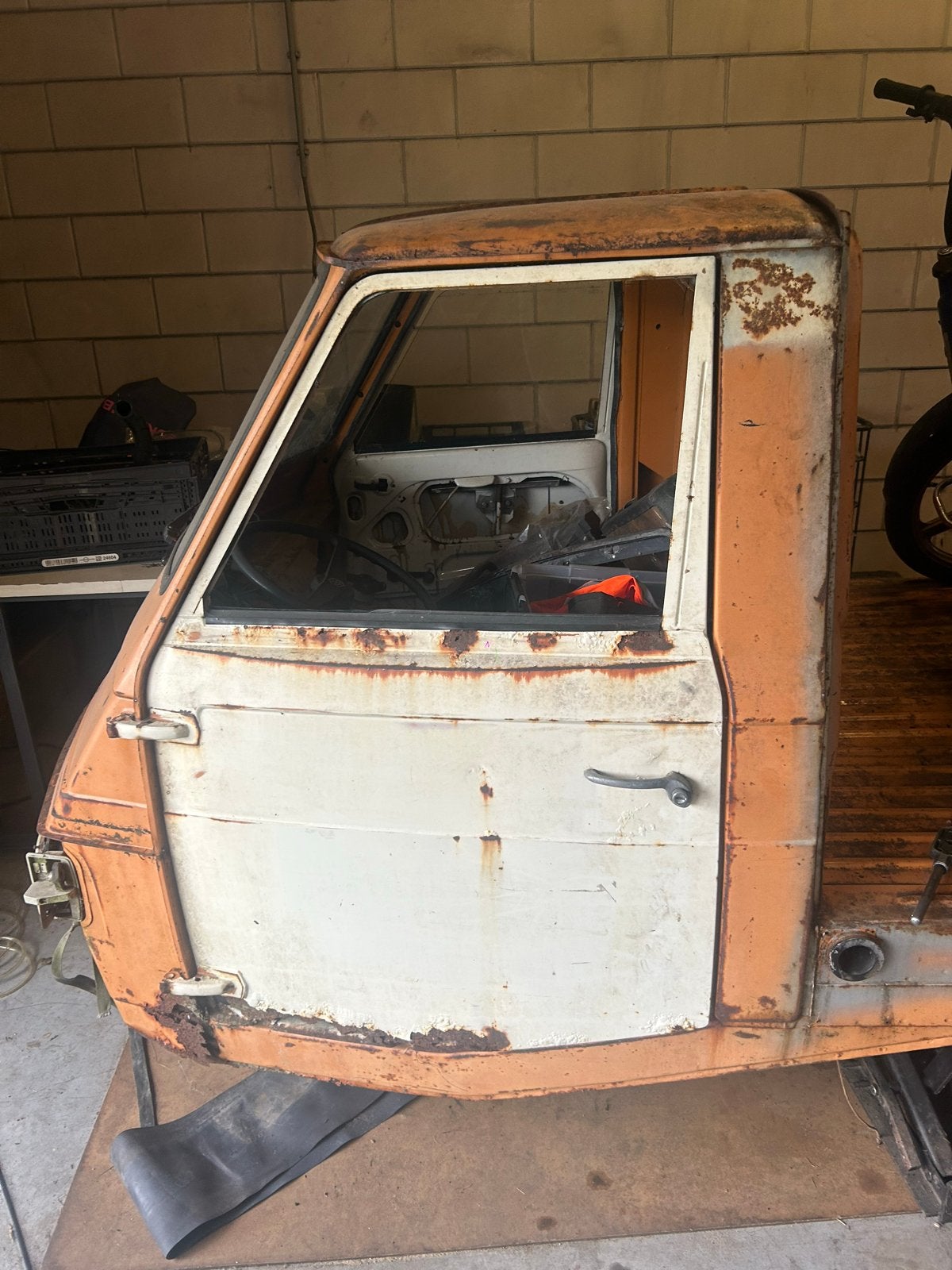 Piaggio Ape P2 - Project met veel onderdelen, Ophalen, Gebruikt