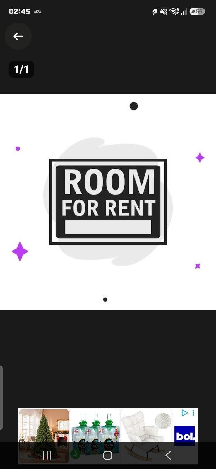 kamer te huur/room for rent only woman