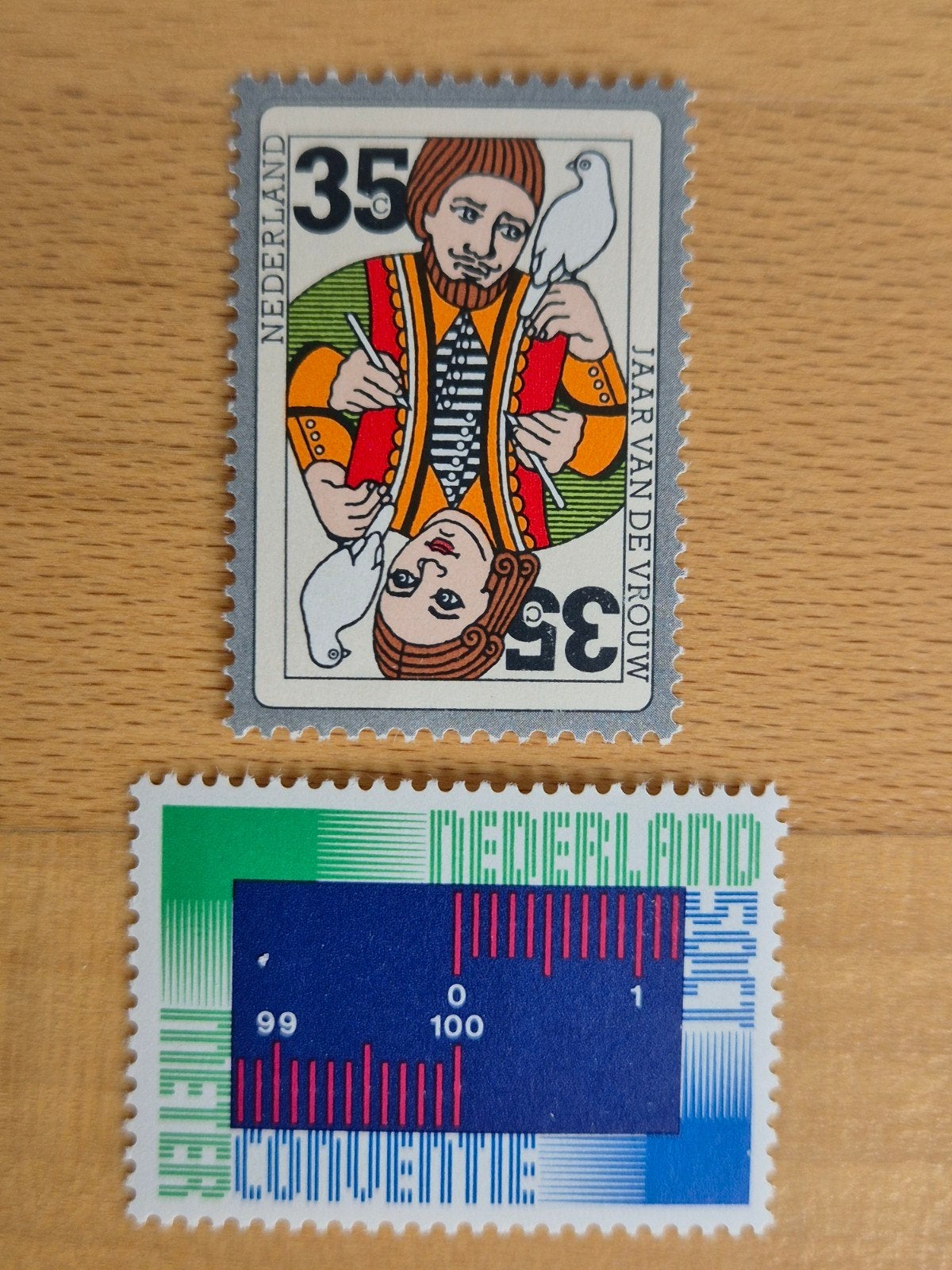 Nederland 1975 jaar van de vrouw en meterconventie, Ophalen of Verzenden, Na 1940, Postfris