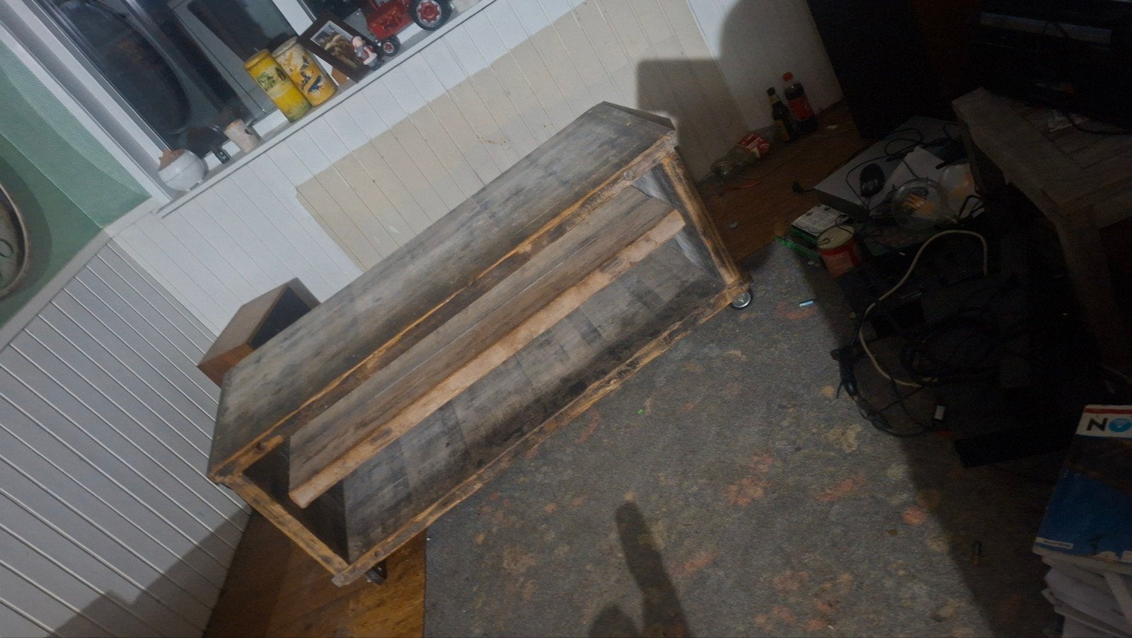 tv meubel handgemaakt, Ophalen, Zo goed als nieuw, 25 tot 50 cm, Minder dan 100 cm