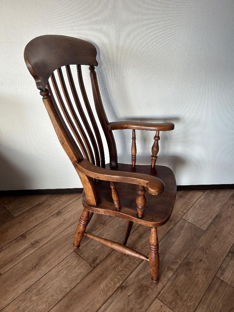 Fraaie Antieke Engelse Windsor Stoel - Captain’s Chair, Ophalen