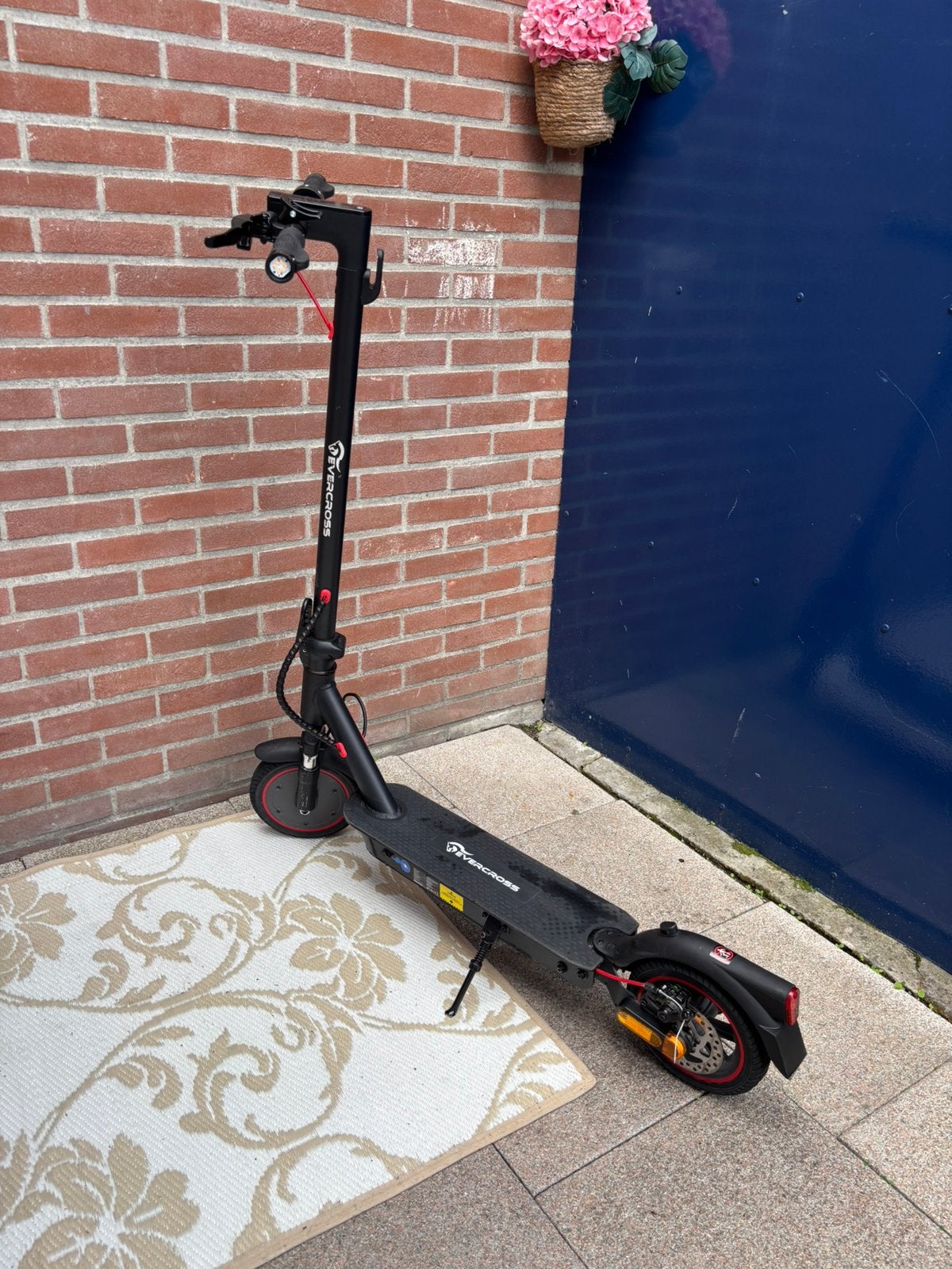 EVERCROSS TECH EV85F elecktrische step zwart, Fietsen en Brommers, Ophalen of Verzenden, Zo goed als nieuw, Elektrische step (E-scooter)