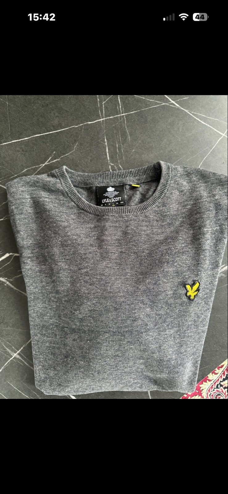 Lyle & Scott trui - Grijs - Maat M, Ophalen of Verzenden, Zo goed als nieuw, Maat 48/50 (M), Grijs