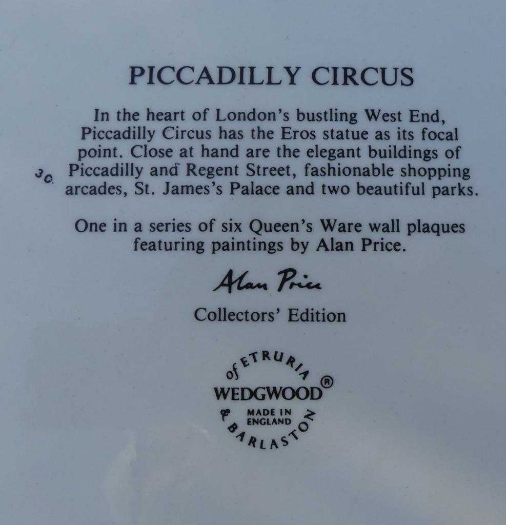 Wedgwood Piccadilly Circus Alan Price Queens Ware Collection, Keramiek, Nieuw, Ophalen of Verzenden, Bord(en)