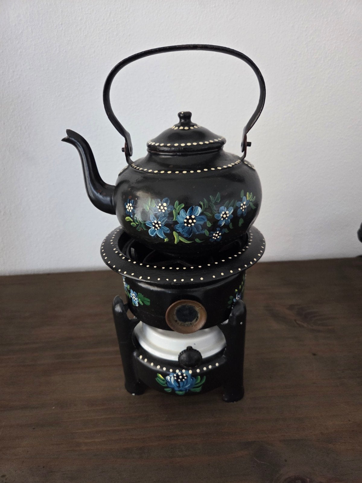 petroleumstel met theepotje, Antiek en Kunst, Ophalen