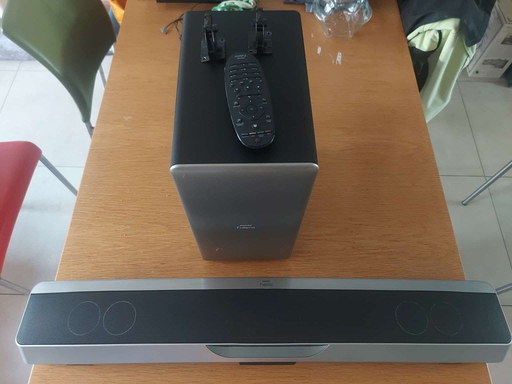 Philips soundbar Fidelio, Ophalen, Met externe subwoofer, Gebruikt