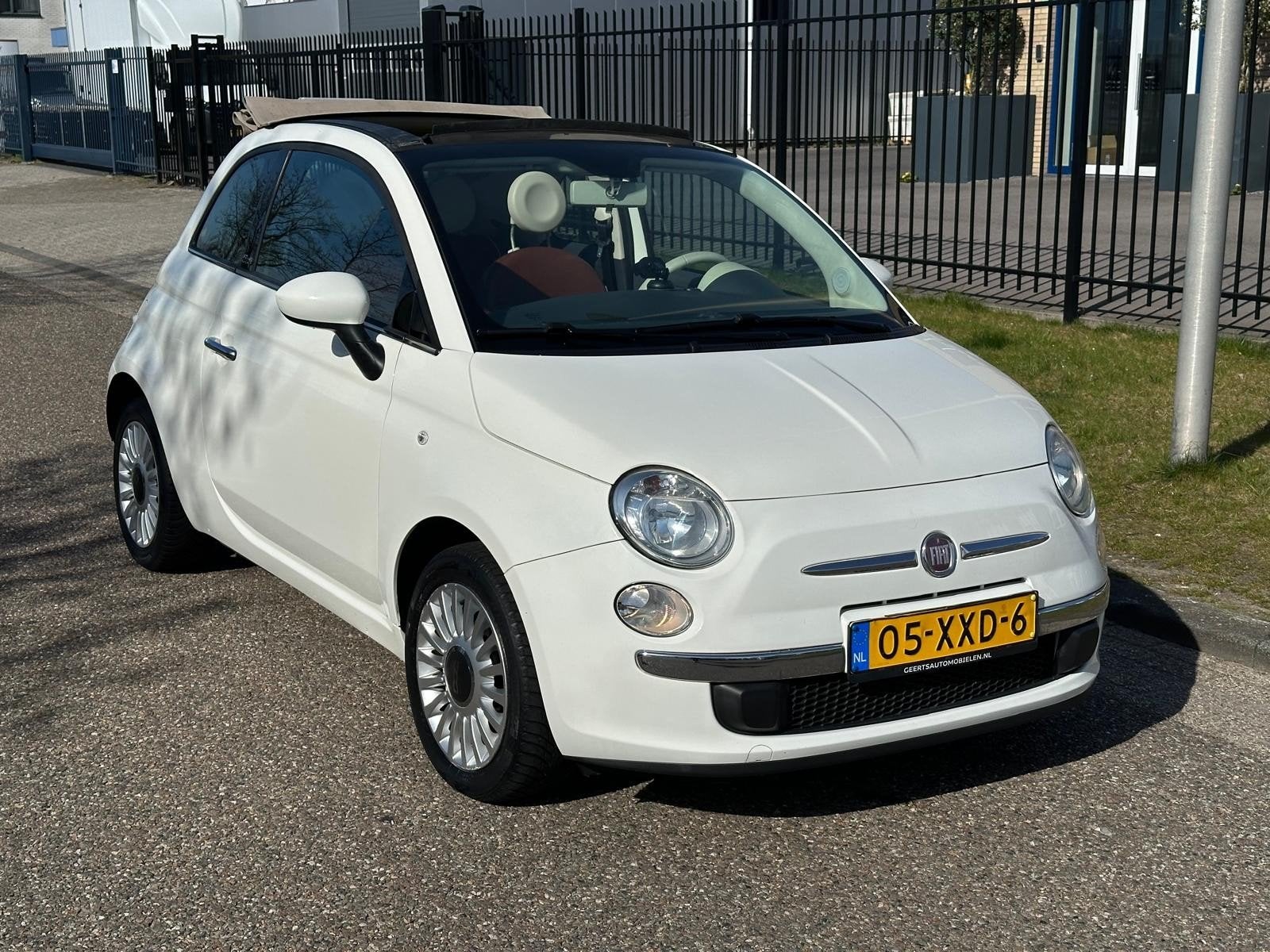 Fiat 500C 0.9 85pk Turbo Twinair 2012 Cabrio, Auto's, 31 €/maand, Cabriolet, Wit, Handgeschakeld