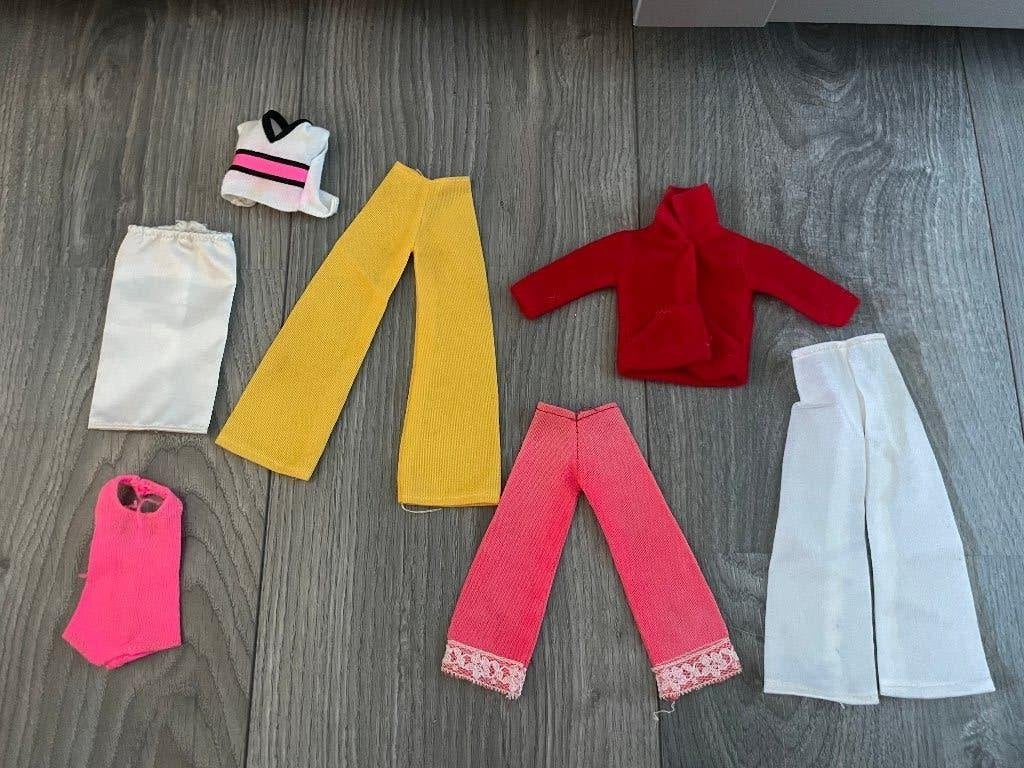 Vintage retro Sindy Fleur barbiekleertjes Barbie Mattel boho, Ophalen of Verzenden, Gebruikt, Kleertjes