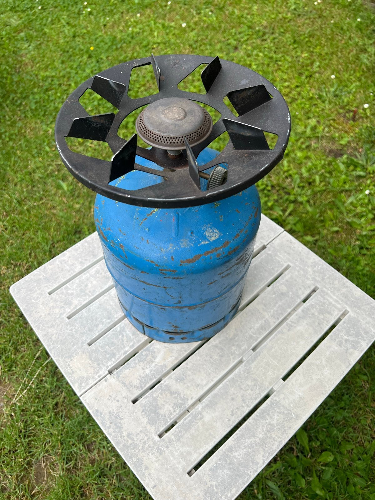 Campingaz fles met brander - Ideaal voor kamperen, Ophalen of Verzenden, Gebruikt