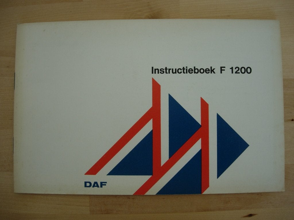 DAF 1200 Handleiding 1977 - F1200 Instructieboek, Ophalen of Verzenden