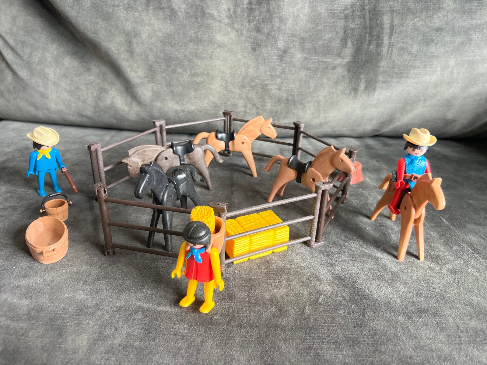 Playmobil Wilde Westen Paarden Ranch Set, Gebruikt, Complete set, Overige typen, Historisch