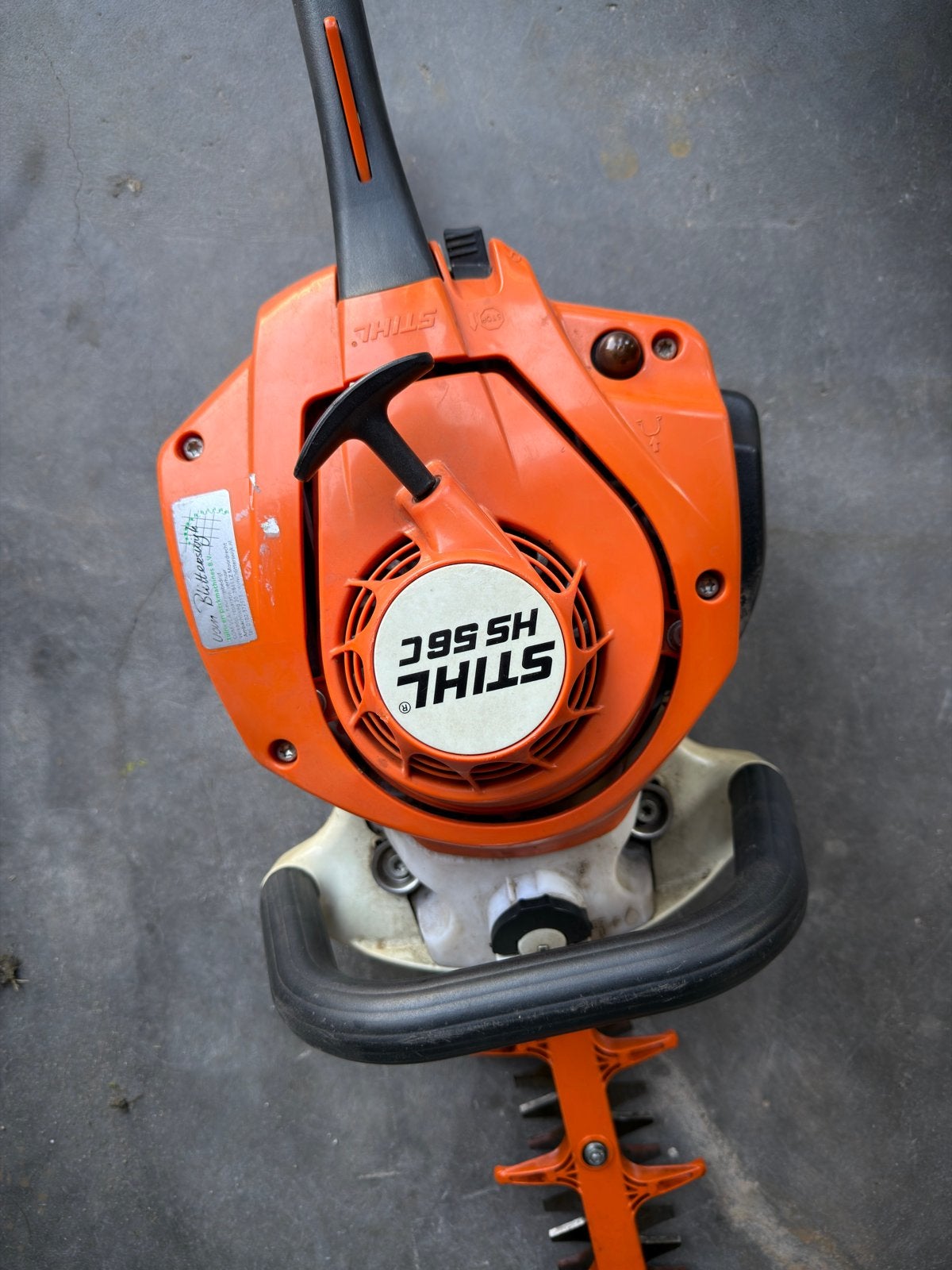 Stihl HS 56 C heggenschaar op benzine, Ophalen of Verzenden, Gebruikt, Benzine