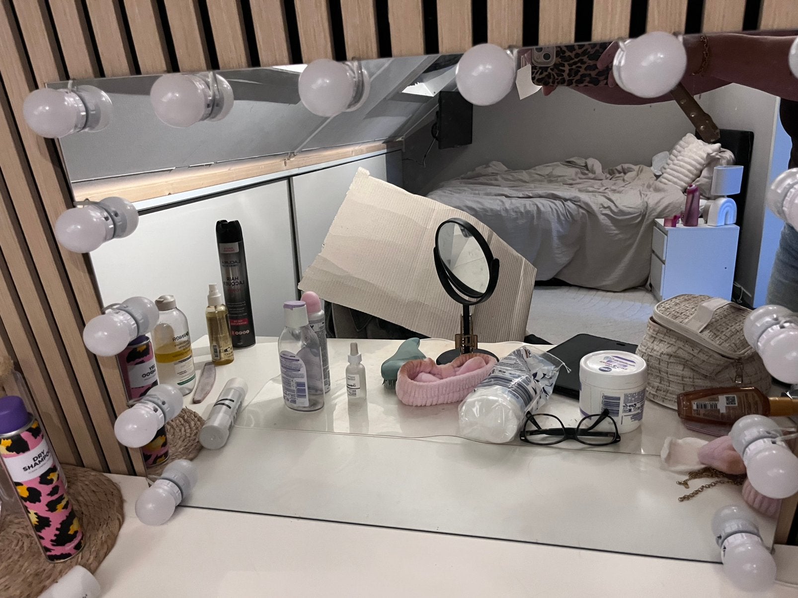 Make up spiegel 70x50, Minder dan 50 cm, Ophalen of Verzenden, Zo goed als nieuw, Minder dan 100 cm