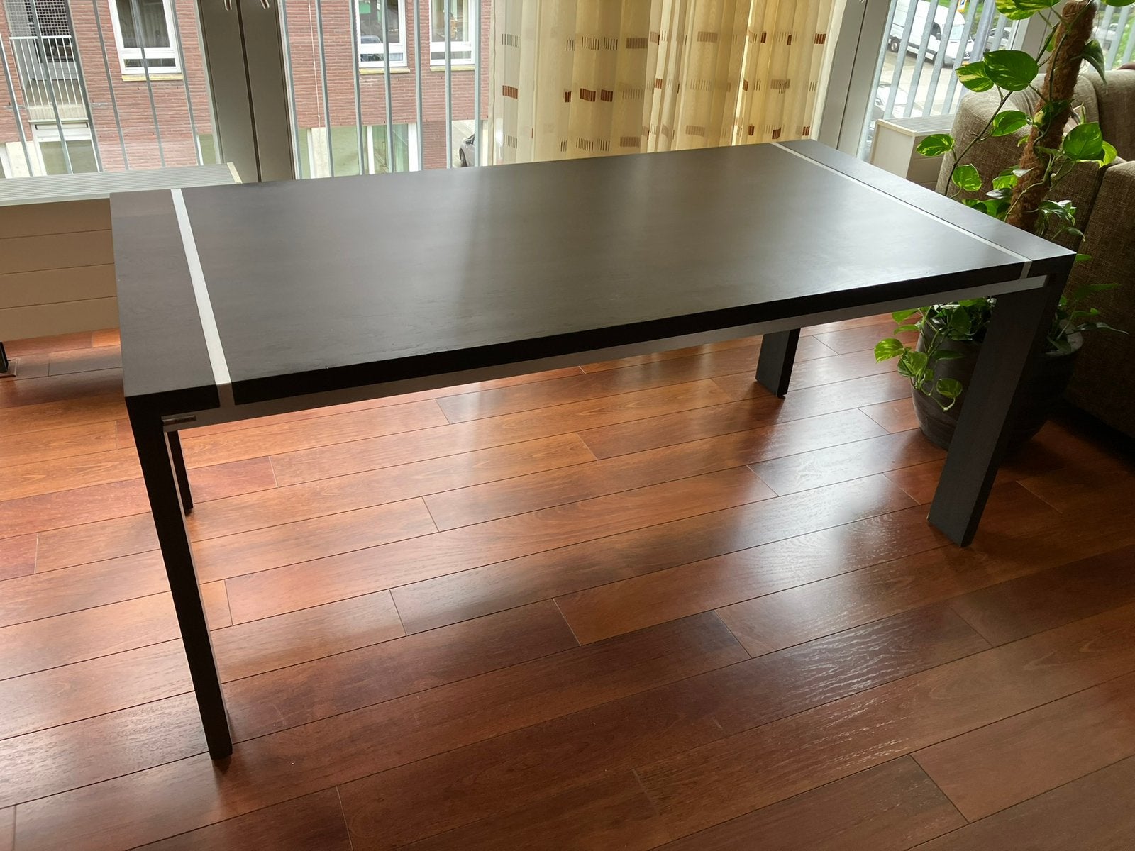 Delato D-10 eetkamertafel - eiken dark soft touch, Huis en Inrichting, Ophalen, Gebruikt, Eikenhout, 50 tot 100 cm