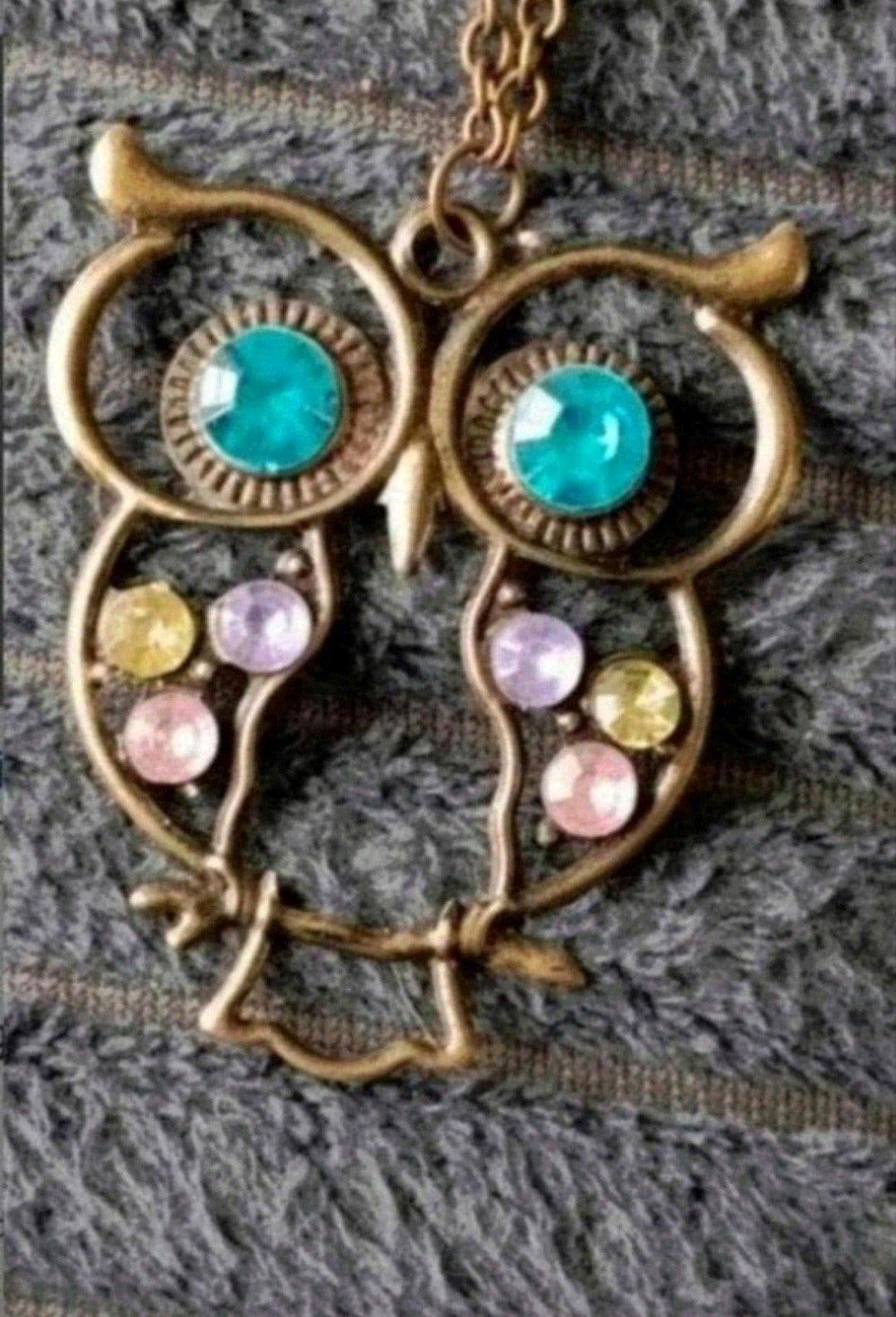ketting grote Uil, Verzenden, Nieuw, Goud, Met hanger