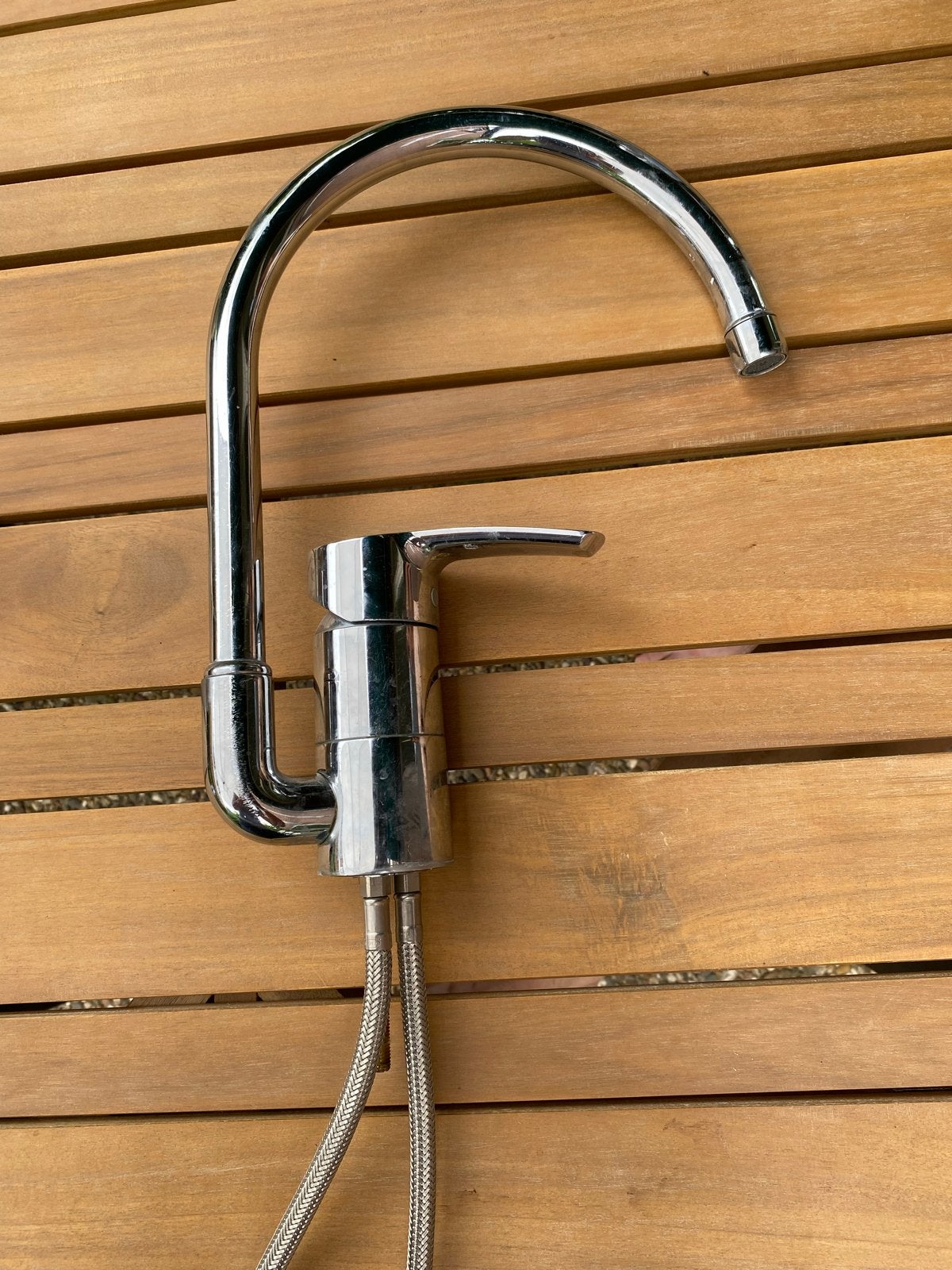 GROHE Euroeco Keukenkraan met Draaibare Uitloop - Chroom, Ophalen, Grohe, Metaal, Nieuw