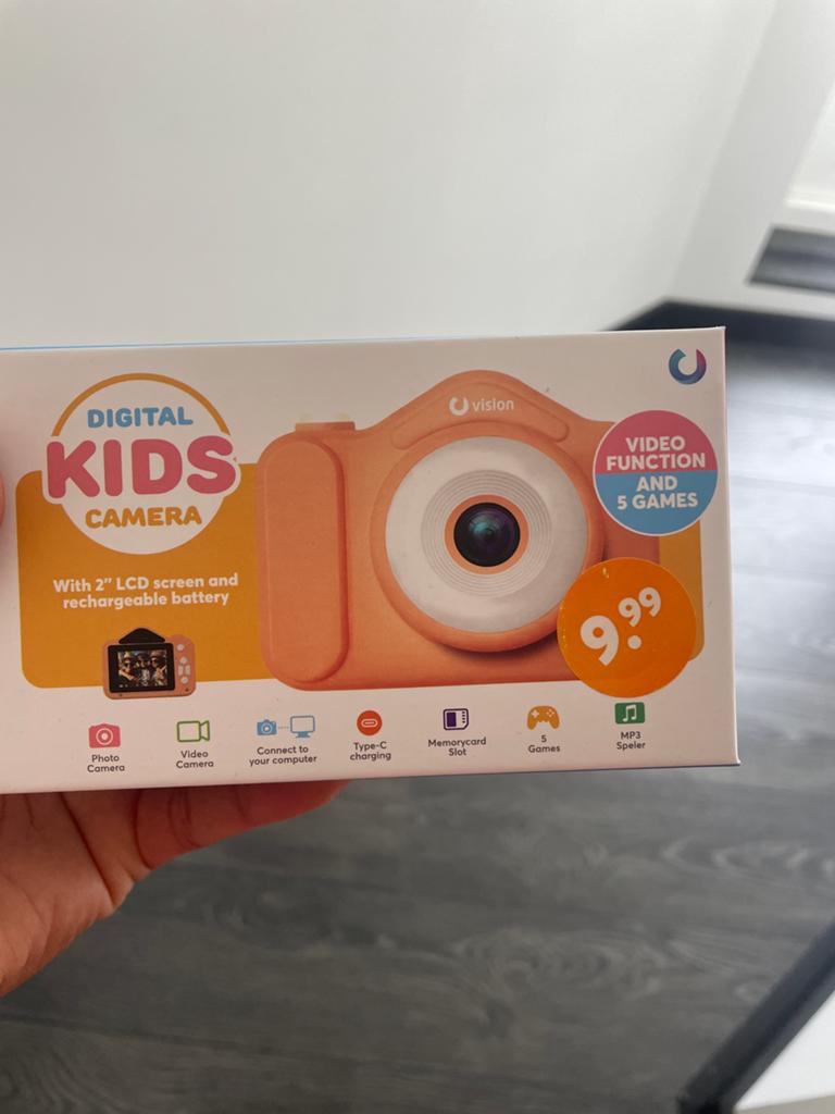 Digitale Kinder Camera - Vision Kids Camera Oranje, Audio, Tv en Foto, Fotocamera's Digitaal, Nieuw, Compact, Overige Merken, Geen optische zoom