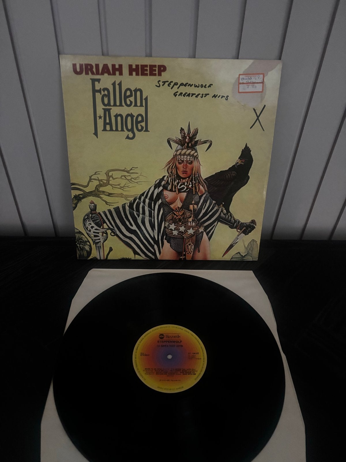 Uriah Heep - Fallen Angel / Steppenwolf - Greatest Hits LP, LP, Gebruikt, Originele persing, Ophalen of Verzenden