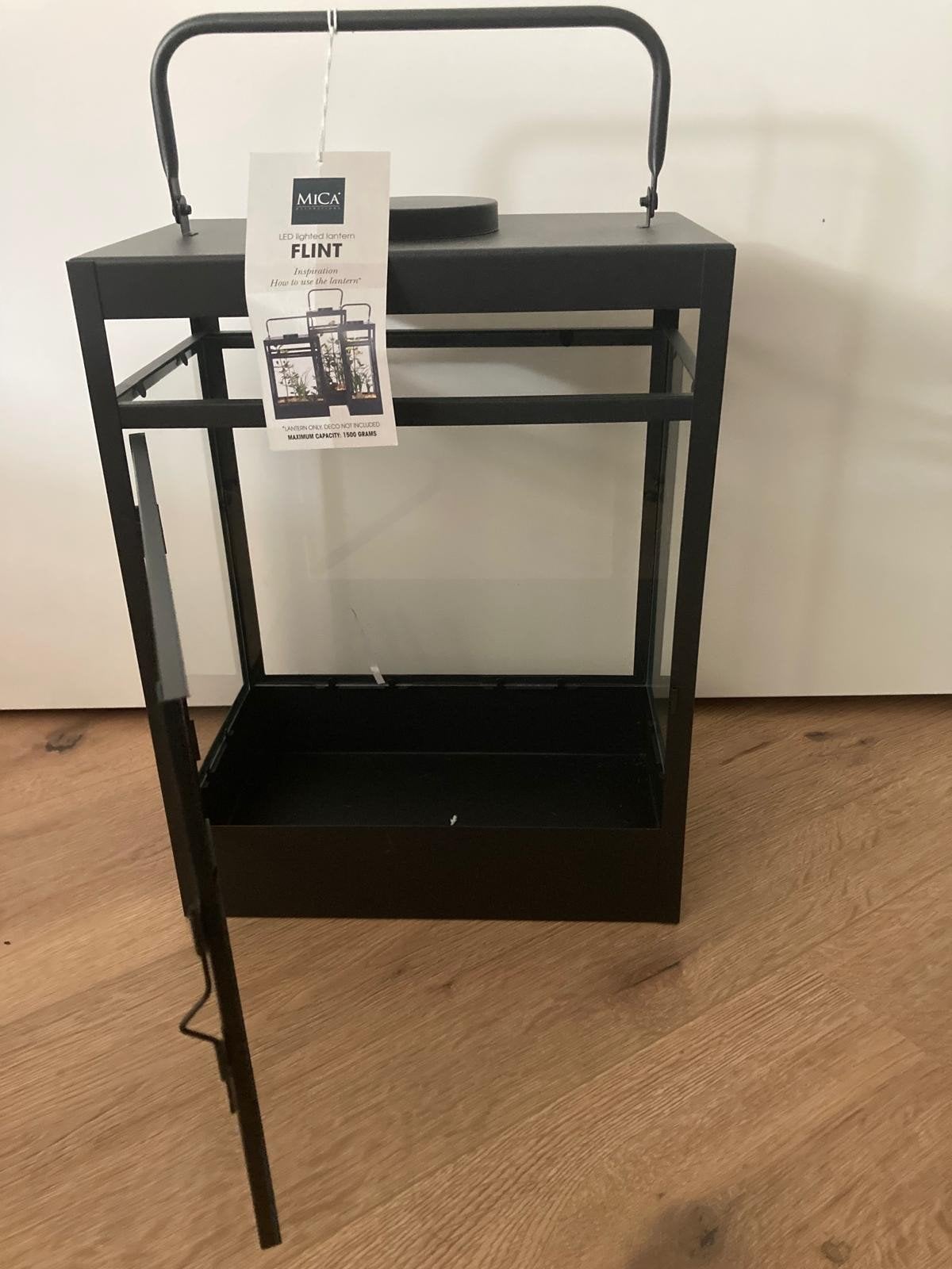 creatieve lantaarn zwart met verlichting, Ophalen, Nieuw, Overige typen