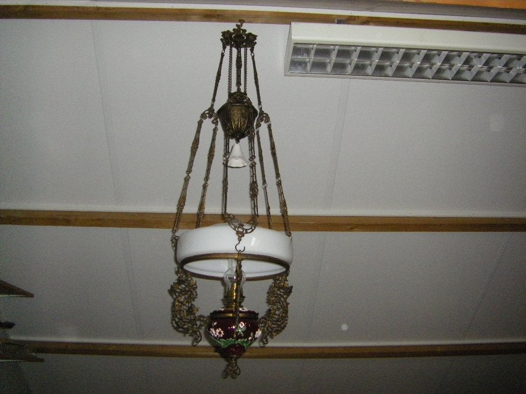 Antieke Olielamp., Ophalen