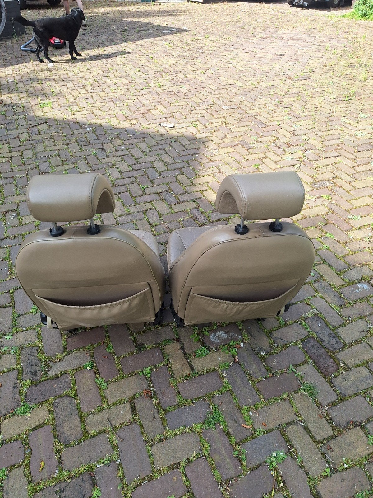 Lederen voorstoelen Saab 9-5 bj '99, Auto-onderdelen, Ophalen, Saab