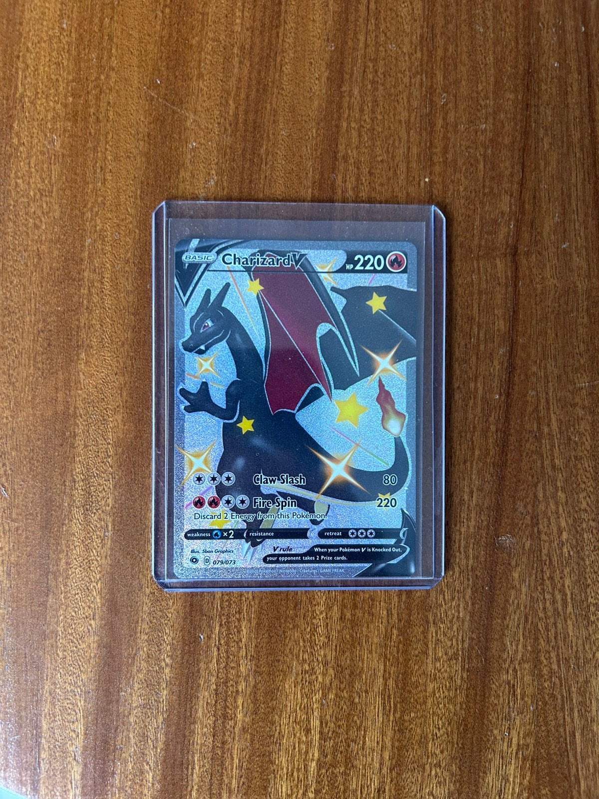 Shiny charizard v, Ophalen of Verzenden, Nieuw, Losse kaart