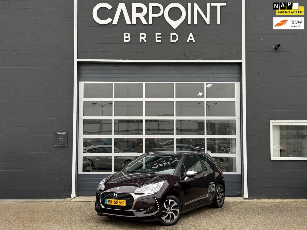DS 3 1.2 PureTech So Chic, NAVI, CLIMA, CRUISE, NAP, APK, Voorwielaandrijving, Gebruikt, 82 pk, 23 km/l