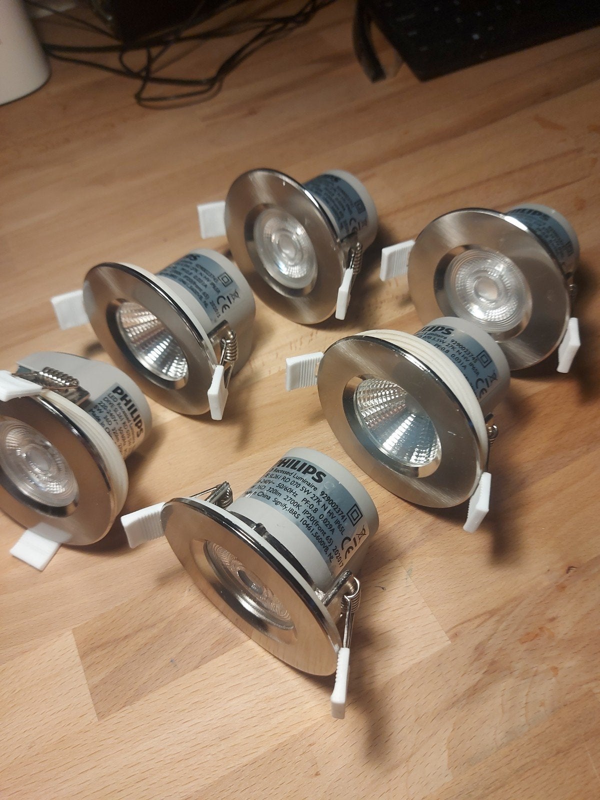 6x Philips Dive LED-inbouwspot SL261 - Badkamer/Plafond, Overige stijlen, Kunststof, Philips, Overige fittingen