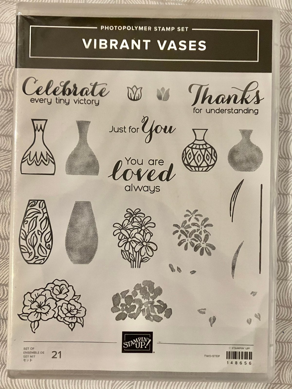Stempels vasen en bloemen nw stampin up, Ophalen of Verzenden, Nieuw