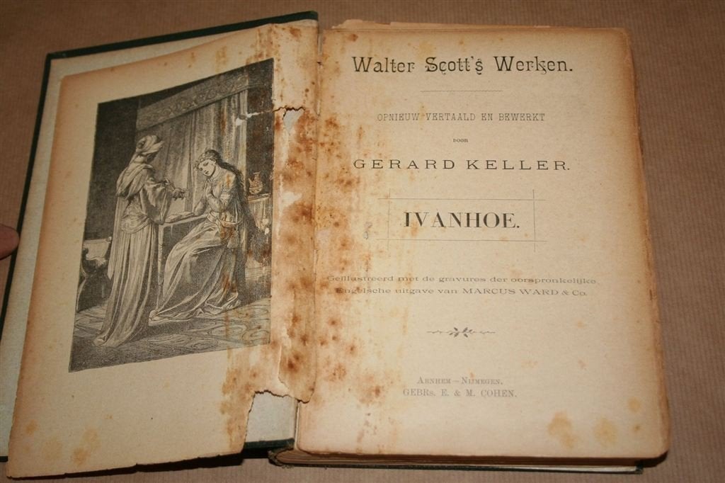 Walter Scott. Ivanhoe. Antiek, ca. 1900, Antiek en Kunst, Antiek | Boeken en Bijbels, Ophalen of Verzenden