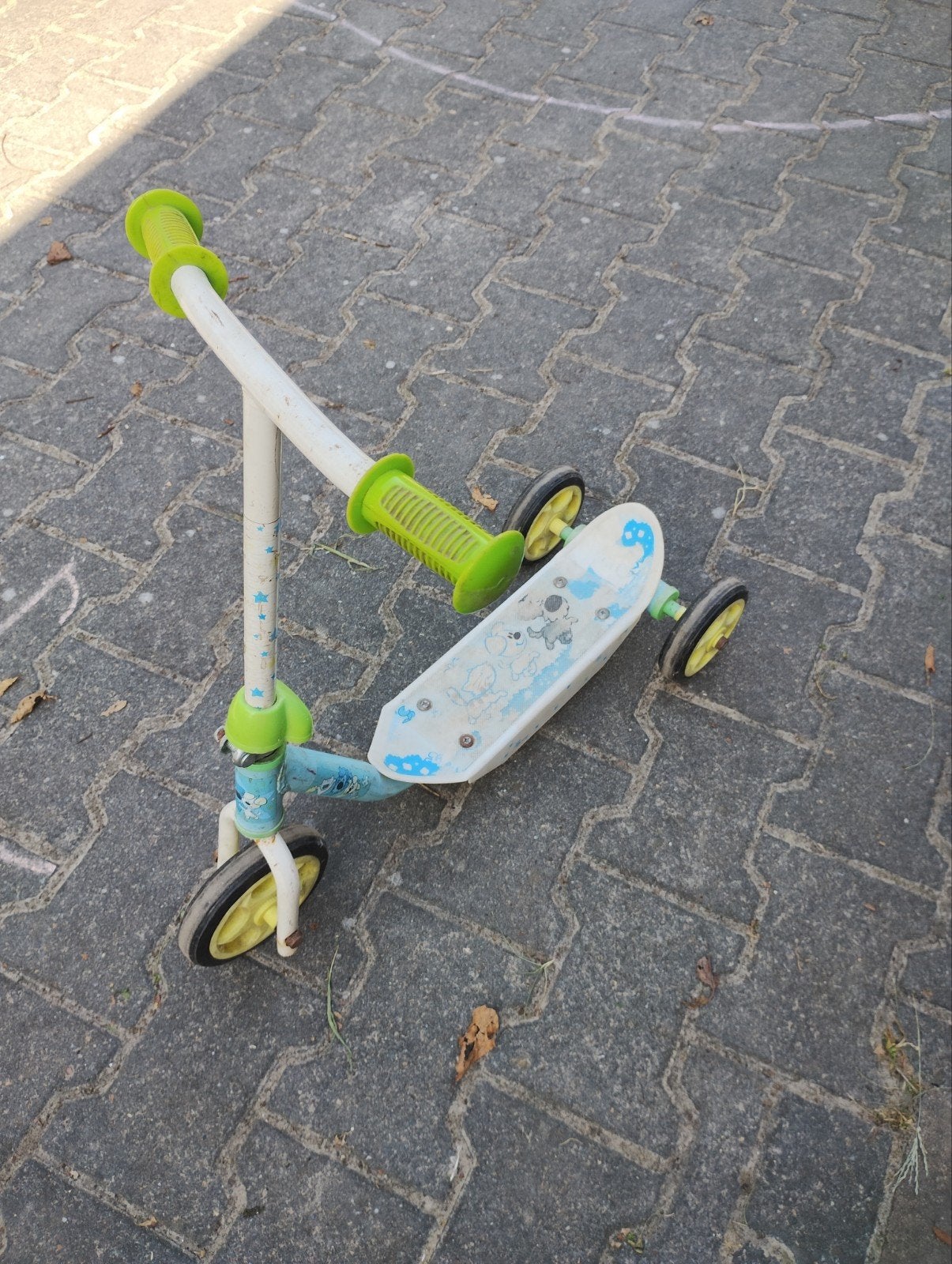 Retro Woezel en Pip step met twee wieltjes achter, Ophalen, Gebruikt, Gewone step