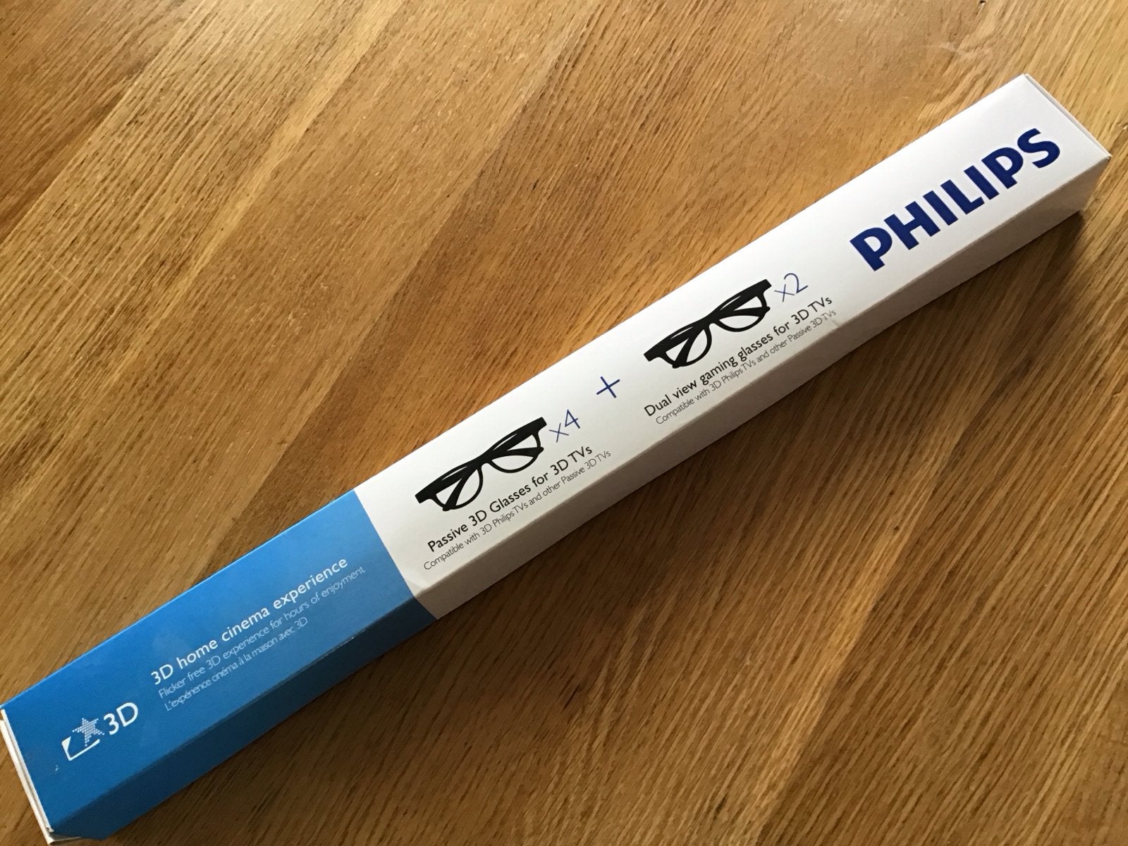 Philips 3D brillen set: 4 passieve + 2 gaming brillen, Audio, Tv en Foto, Televisies, Nieuw, Philips, Ophalen of Verzenden
