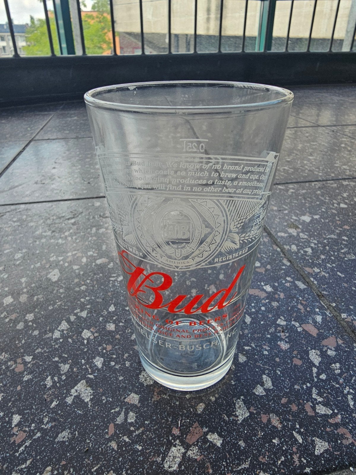Grote partij nieuwe BUD bierglazen, Vintage, Meerkleurig, Nieuw, Ophalen of Verzenden