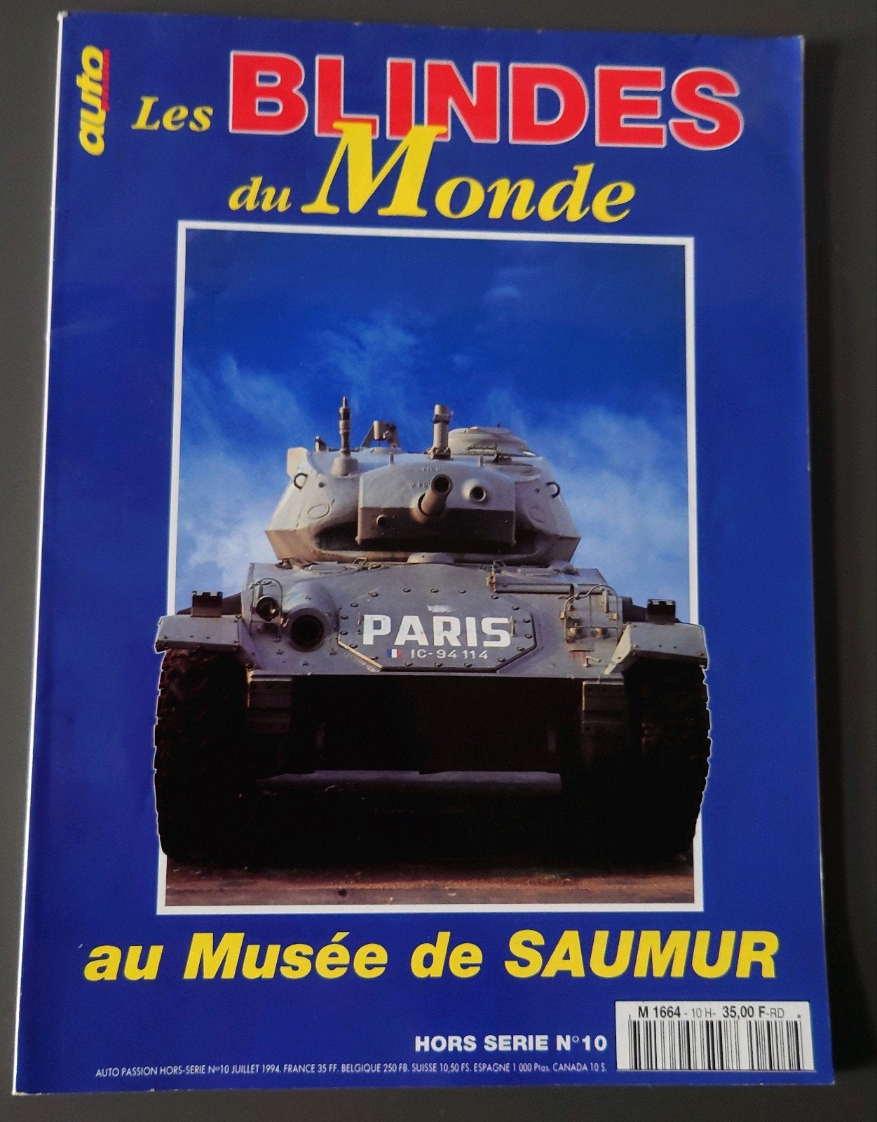 les Blindes des Monde the Tank Museum Saumur vintage tijdsch, Ophalen of Verzenden, Landmacht, Overige gebieden, Boek of Tijdschrift