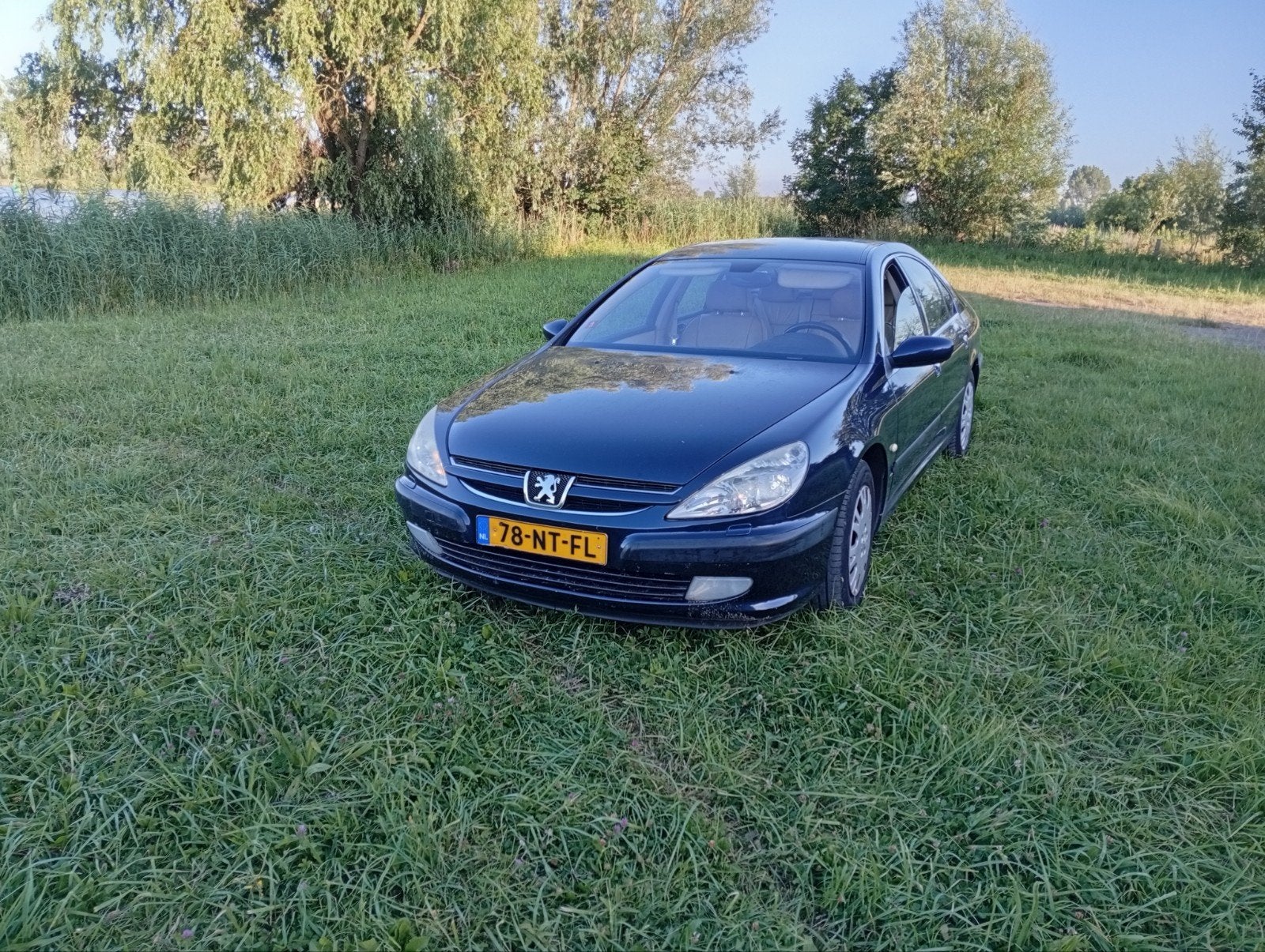 Peugeot 607 2.2 16V AUT 2004 Blauw, Auto's, 1800 kg, 4 cilinders, 157 pk, Blauw
