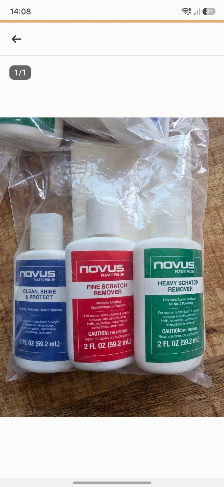 Novus Plastic Polish Set, Ophalen of Verzenden