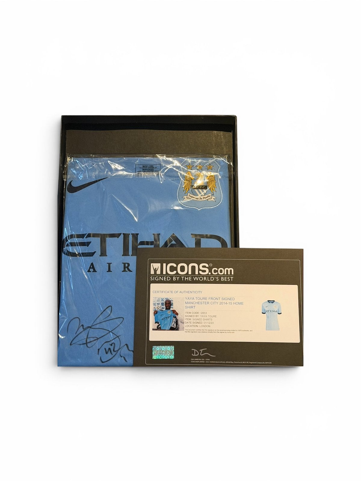 Gesigneerd yaya toure shirt, Ophalen of Verzenden, Zo goed als nieuw, Buitenlandse clubs, Shirt