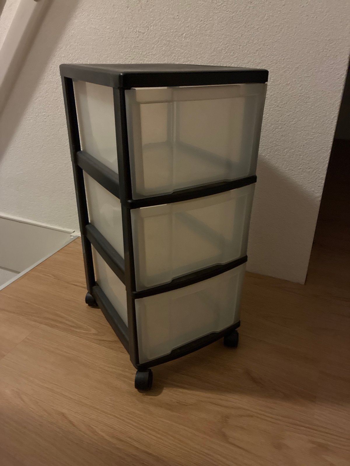 Opbergkastje met 3 laden en wieltjes, Huis en Inrichting, Kasten | Ladekasten, Gebruikt, Minder dan 100 cm, Minder dan 50 cm, Minder dan 25 cm