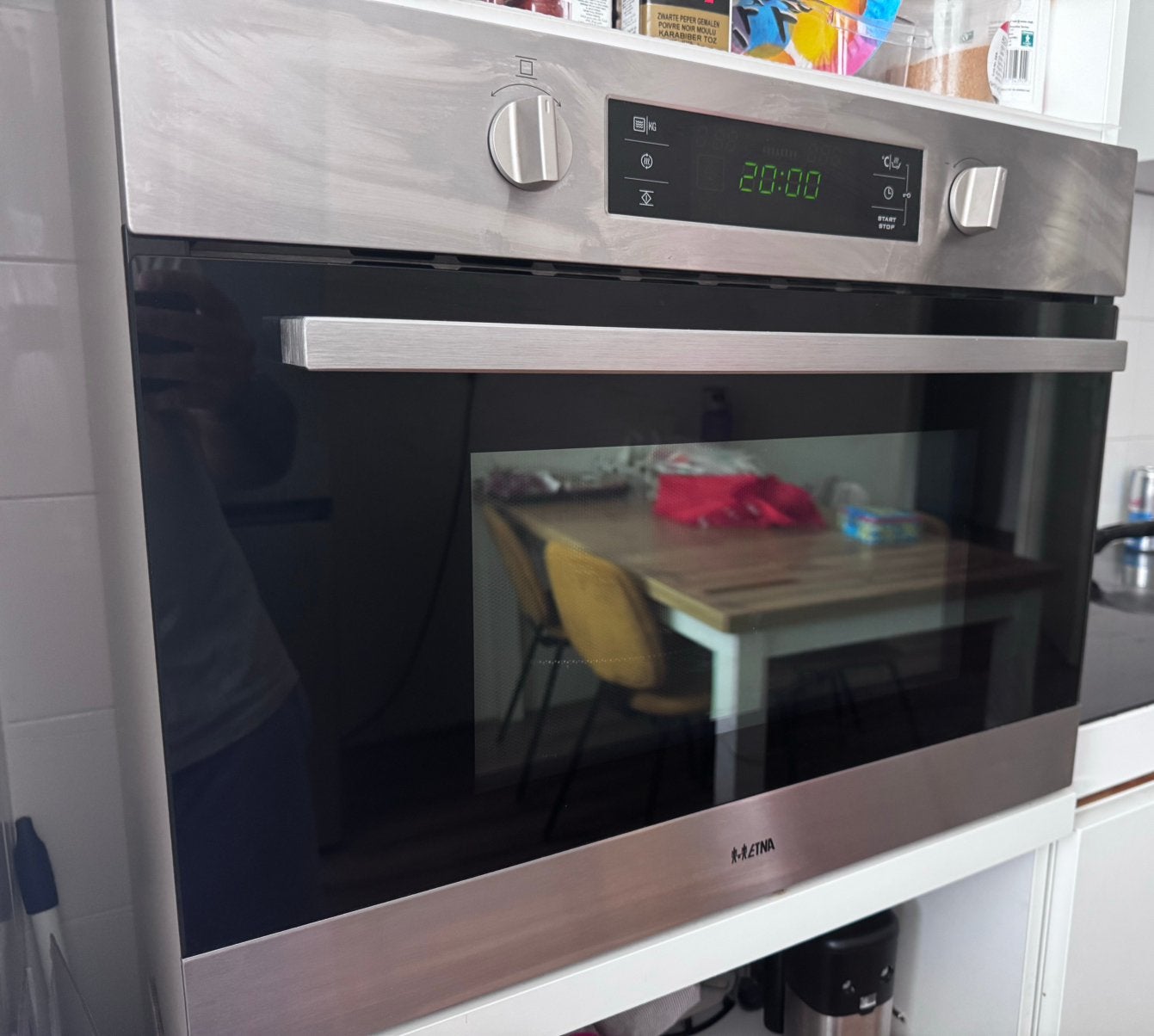Etna combi microwave oven / magnetron 900 watt inbouwkeuken, Witgoed en Apparatuur, Ophalen, Minder dan 45 cm, Minder dan 45 cm