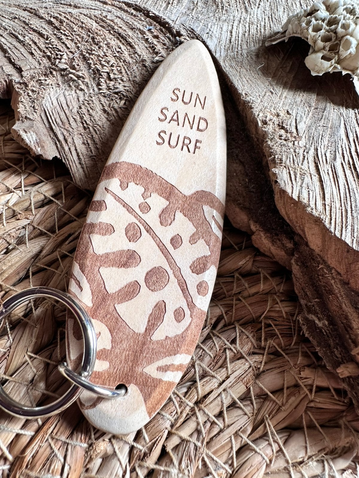Stoere sleutlhanger / surfplank / boho styl / ibiza styl