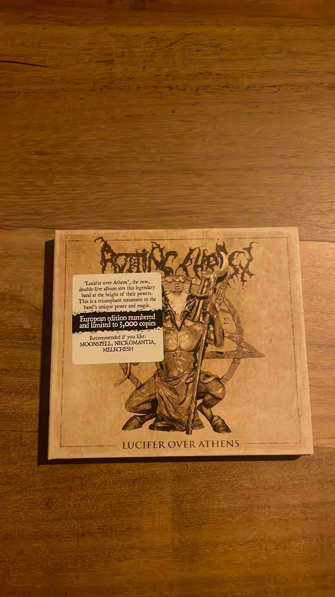 Rotting Christ - Lucifer over Athens Limited 2-CD Digi, Cd's en Dvd's, Cd's | Reggae en Ska, Ophalen of Verzenden, Zo goed als nieuw